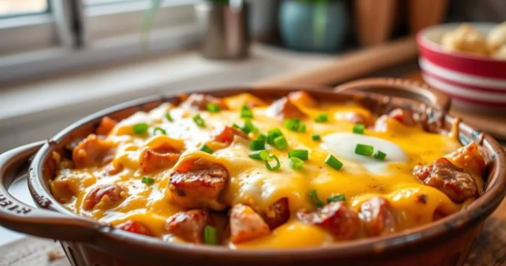 Sausage Egg and Cheese Casserole